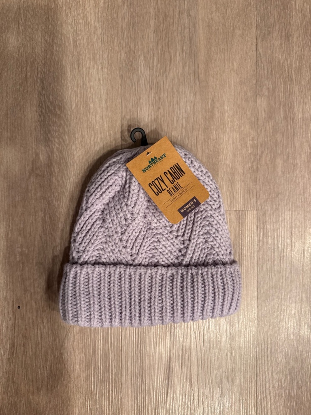 NWT Northeast Cozy Cabin Beanie in Light Lavender